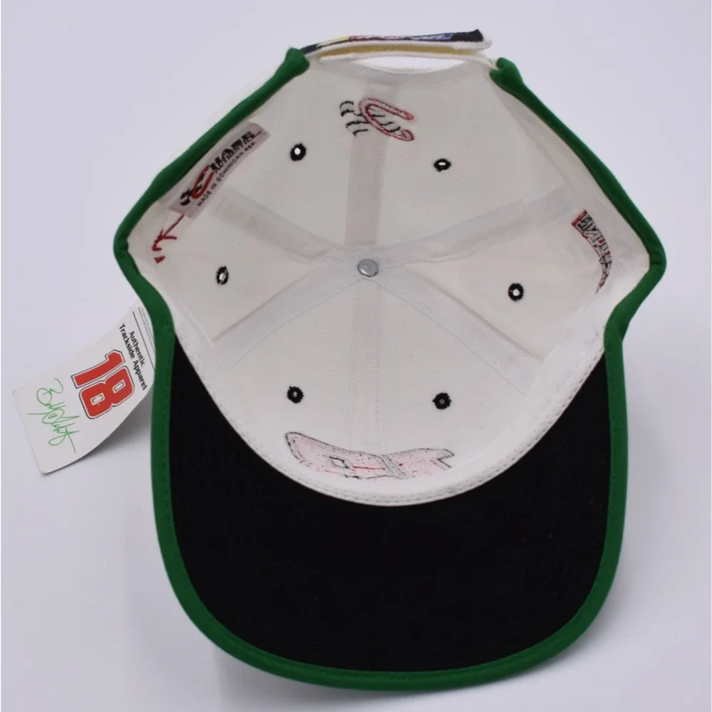 Vtg 1996 NASCAR Bobby Labonte #18 Hat Cap - White & Black - Chase Authentics